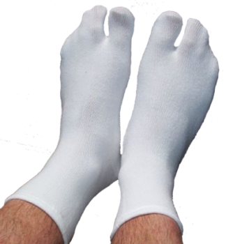 Ein-Zehensocken, Tabi-Socken, Farbe weiss 42 - 48