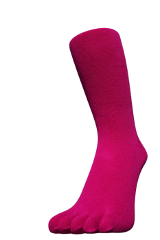 Zehensocken, unifarben, pink, Grösse 35 - 41