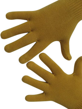 Handschuhe, Langfinger, unifarben, Maisgelb L