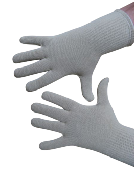 Handschuhe, Langfinger, unifarben, Natur, Beige M