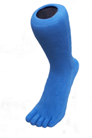 Zehensocken, unifarben, hellblau