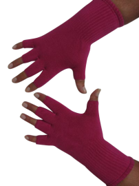 Kurzfinger-Handschuhe, Farbe pink