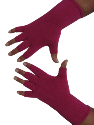 Kurzfinger-Handschuhe, Farbe pink M