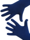 Handschuhe, Langfinger, unifarben, Royalblau L