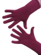 Handschuhe, Langfinger, unifarben, Weinrot M