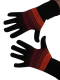 Handschuhe, Langfinger, schwarz-orange-rot, Grösse M