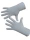 Handschuhe, Langfinger, unifarben, Weiss M