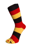 Zehensocken für Nationen, Deutschland, Schwarz-Rot-Gelb 35 - 41