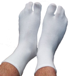 Ein-Zehensocken, Tabi-Socken, Farbe weiss 35 - 41