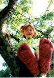 Kinder-Zehensocken, Erdbeerbrause, Rot-Batik