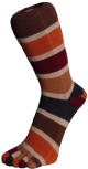 Zehensocken, sechsfarbig, Jahreszeiten, Herbst