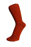 Zehensocken, mehrfarbig Batik, Orange, Grösse 42 - 48