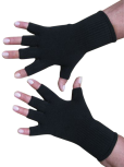 Kurzfinger-Handschuhe, Farbe schwarz S